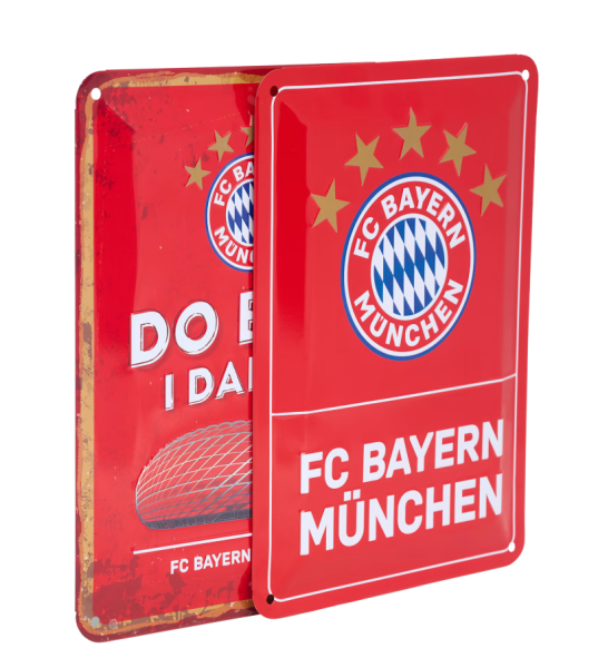 FC Bayern München - Metallschild 2er-Set